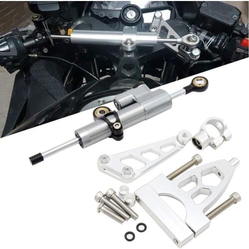 For Honda CB400 VTEC CB 400 1999 - 2012 2011 10 Motorcycle CNC Damper Steering StabilizerLinear Reversed Safety Control+Bracket