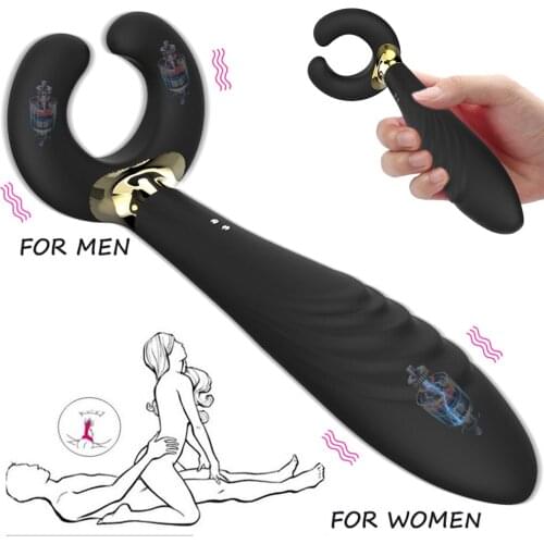 Dildo Vibrator for Women Nipple Clitoris Vagina Penis Stimulator Massager Couple Vibrator Sex Toys Double Penetration 3 Motors