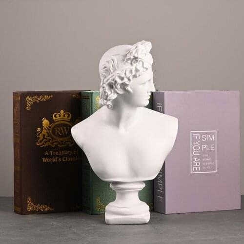 European Home decor Artwork accessories David statue Bust Sculpture Art Sketch Practice Masked Creativity