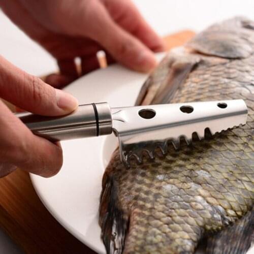 Gadgets Fish-killing tool scale scraper fish scale planer kitchen manual scale removal brush fishing kitchen tools
