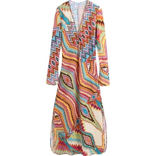 JC·KILIG 2021 V Neckline Style Slit Dress B1664