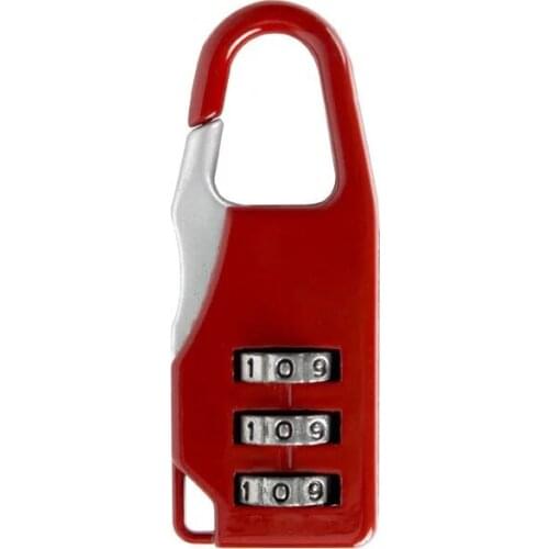 3-digit Dial Luggage Code Padlock Mini Metal Combination Password Lock Anti-Theft For Travel Security Suitcase Backpack