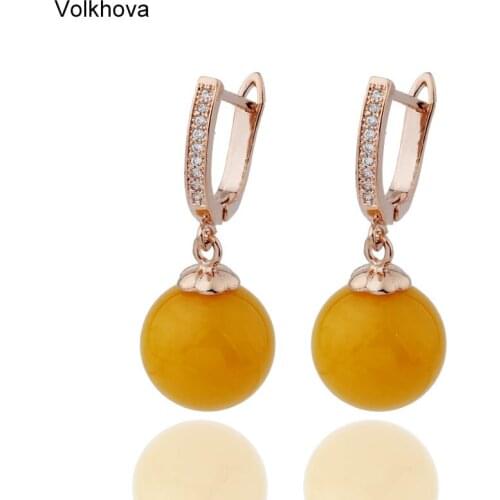 Volkhova Beeswax Cute Earrings Charming Fashion Jewelry Round Geometric Statement Earring For Party