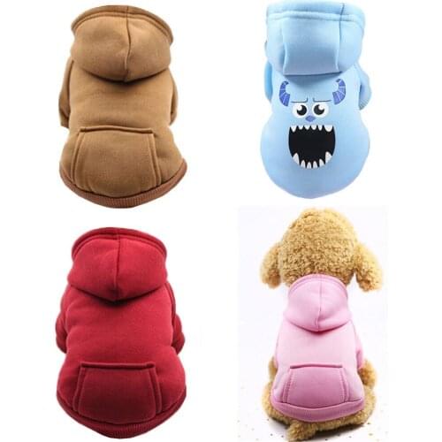 Cartoon Solid Dog Jackets Pet Dog Clothes For Dogs Coat Jacket Cotton Ropa Perro French Bulldog Clothing For Dogs Pets Clothing