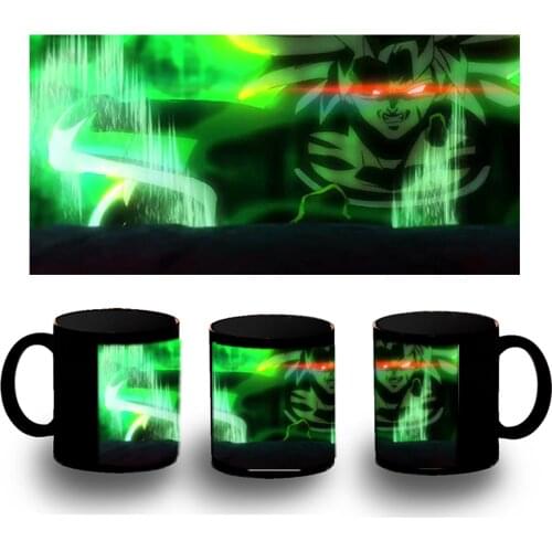 MERCHANDMANIA full black cup DRAGON BALL SUPER furious personalized hot sale washable ceramic dishwasher