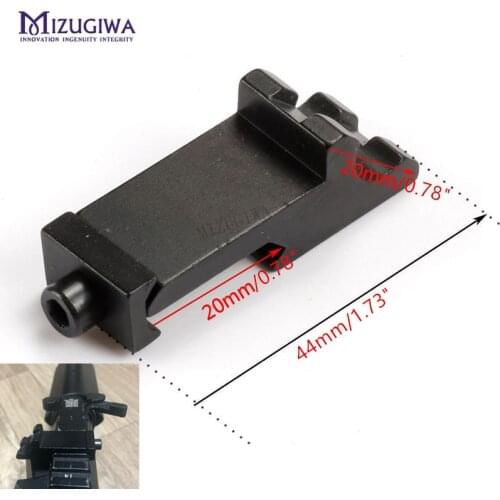 MIZUGIWA Scope Mount Tactical 45 Degree Angle Offset Side Adapter RTS 20mm Picatinny Rail Weaver Laser Hunting Rifle Caza