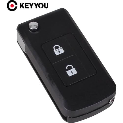 KEYYOU Modified Folding Flip Remote car Key Shell 2 Buttons Keyless Entry Case For For Subaru Outback Legacy