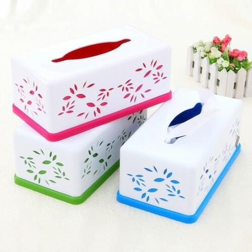 Fashion Square hollow leaves tissue pumping tissue box 25*13.5*10cm free shipping
