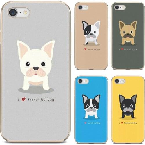 For Huawei Y6 Y5 2019 For Xiaomi Redmi Note 4 5 6 7 8 Pro Mi A1 A2 A3 6X 5X 7A Soft TPU Phone Case cute cartoon french bulldog