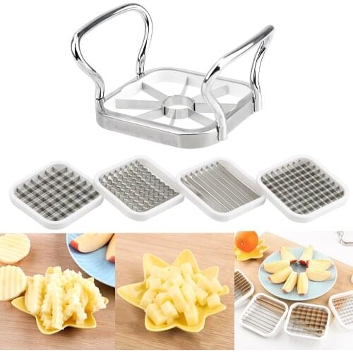 Vegetable & Fruits Cutter Slicer Stainless Steel 5pcs/set Kitchen Utensils Tools Multi-Functional for Apple Pear Potato Chips