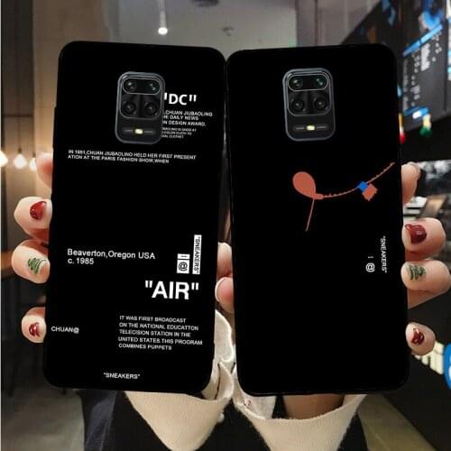 Hot Off Sports brand Black Silicone Phone Case For Mi10 Mi9T MiA2 MiA3 Mi11 Pro Lite Ultra Redmi Note 6 7 8 8T 9 9S 9ProMax