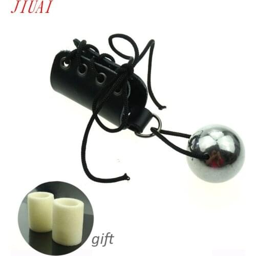 Adjustable Penis Rings With Heavy Metal Ball Penis Enlargement Weight Pump Extender Cock Ring Stretcher Sex Toys For Men
