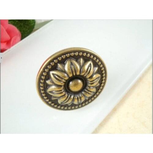 Cabinet Drawer Knobs Furniture Hardware Antique Bronze ( D:30MM H:25MM )