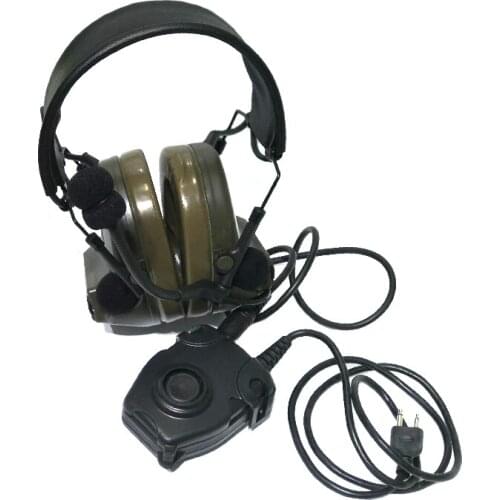 TAK YIYING Z Tactical Headset Headphone With PTT Cable Plug Comtac II Noise Reduction Headset PTT