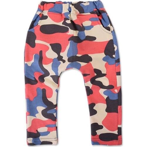 2016 New fashion 100% cotton army soldiers camouflage baby harem children pants boys pants girls pants 2-7 year kids pants