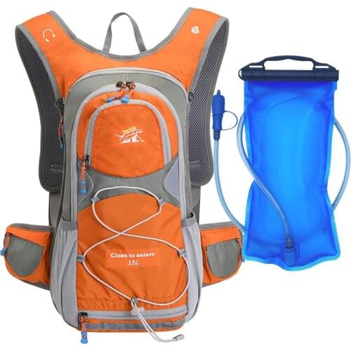 Bike Bags Portable Waterproof Backpack 15L Cycling Water Bag Outdoor Sport Climbing Hiking Pouch Hydration Backpack