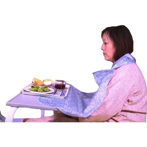 Waterproof Adult Mealtime Bib Clothes Clothing Protector Dining Cook Apron Protector Disability Aid Apron
