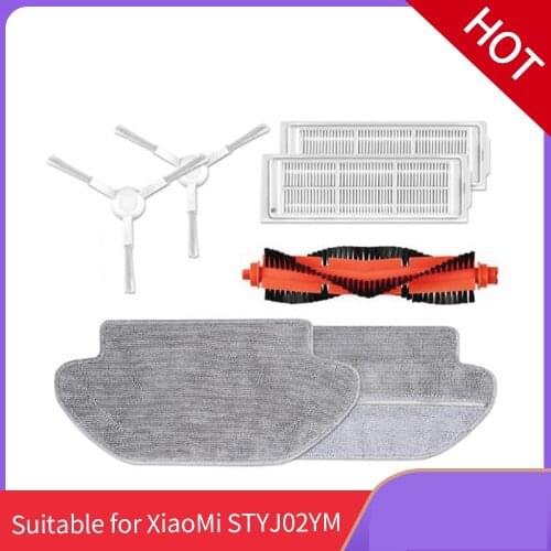 XIAOMI MIJIA vacuum robot sweeper vacuum cleaner STYJ02YM accessories side brush HEPA filter main brush mop water tank
