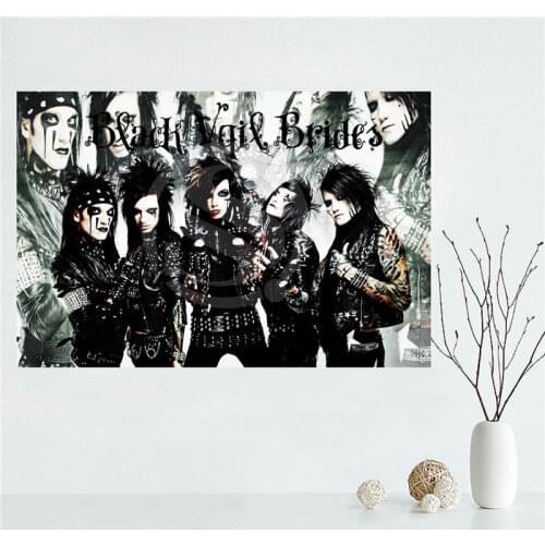 Y530L25 Custom black veil brides Canvas Painting Wall Silk Poster cloth print DIY Fabric Poster F#21