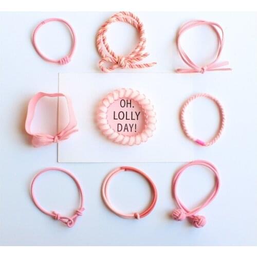 1 set=9pcs Sweet Hairpins Girls Hair Accessories Colorful Barrettes Child Infants Headwear Set Bow Hair clip Headdress