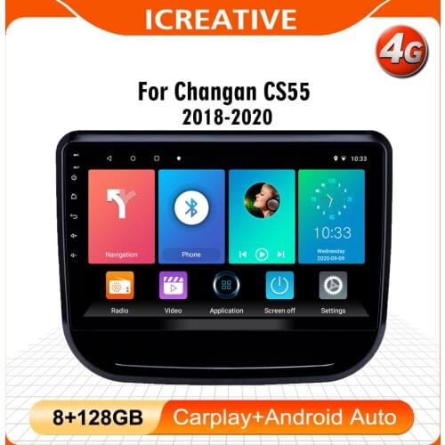 2 DIN 10 INCH Android Car Multimedia Player for Changan CS55 2018 -2020 Autoradio GPS Navigation BT WIFI FM Head Unit