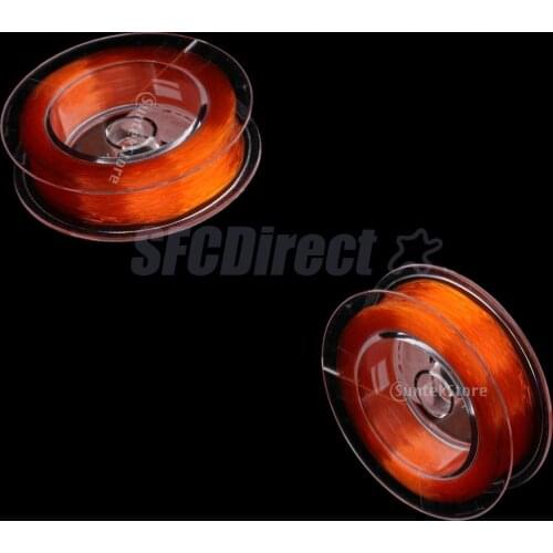 2pcs Fly Line Backing Line Fly Fishing Sinking Line Braided Fly Line Orange