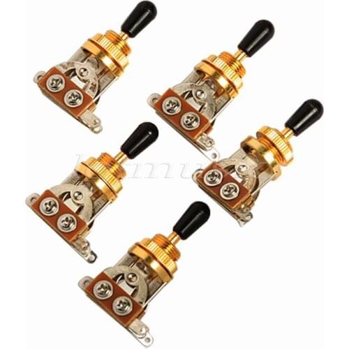 5Pcs Gold 3Way Toggle Switch for Electric Guitar Replacement Parts
