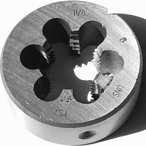 Free shipping 9Sicr steel made American standard 1-1/8"-7/8/10/12/14/16/18/20/24/28 TPI manual die for hand threading metal work