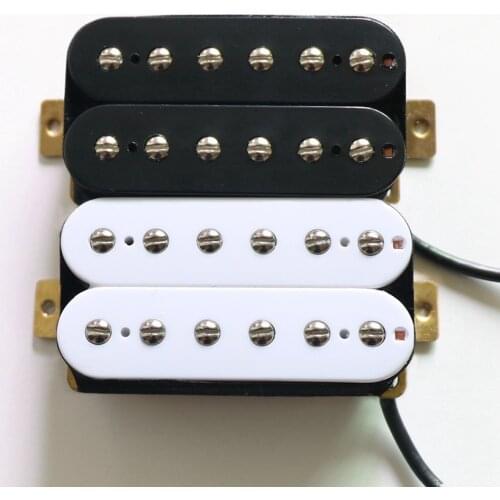 Free Shipping High Output neck & bridge black ceramic Humbucker Guitar Pickups For diy guitar kits