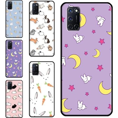 Rabbits Bunnies Case For OPPO A91 A93 A83 A15 A31 A53 A9 A5 2020 F5 Find X3 Pro A52 A72 A3S A5S Cover Capa