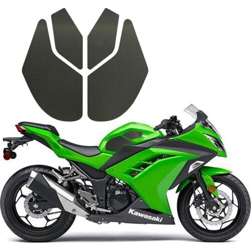 For Kawasaki Z250SL / ABS Z300 / ABS 2015 2016 Z 250 Motorcycle Protector Anti slip Fiber Tank Pad tank Side Traction 3M Sticker