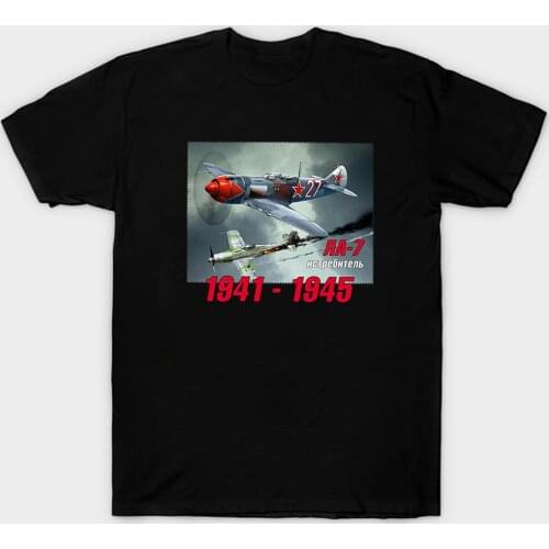 Soviet Air Forces Lavochkin La-7 Piston-engined Fighter Aircraft T-Shirt. Summer Cotton Short Sleeve O-Neck Mens T Shirt S-3XL