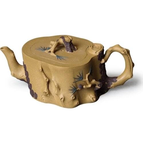 Yixing Purple Clay Pot Handmade Raw Ore Old Yellow Segment Mud Single Teapot Purple Clay Pot