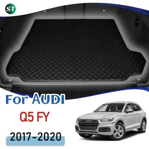 For Audi Q5 FY 2017-2020 Leather Car Trunk Mat Trunk Boot Mat Liner Pad Cargo pad Carpet Tail Cargo Liner Sline 2018 2019