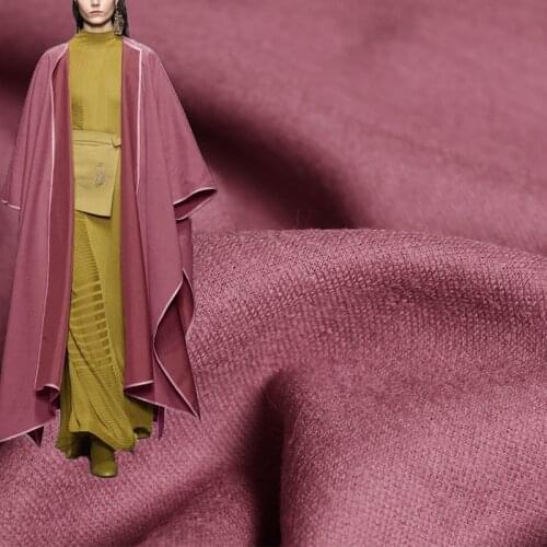 Red Raspberry Red Elastic Kitted Wool Garment Materials Women T-Shirt DIY Sewing Fabrics Tailor Textile Freeshipping