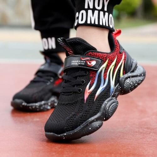 Kids Sport Shoes Running Shoes Boys Children Basket Sneakers Girls Breathable Mesh Nonslip Casual Trainers Outdoor Walking Shoes