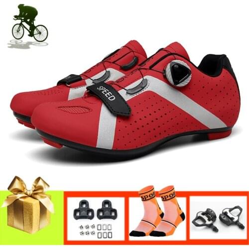 Cycling Shoes Road Men Women Breathable Self-locking Ultralight Bicycle Sports Shoes Self-locking Professional Mtb Sneakers