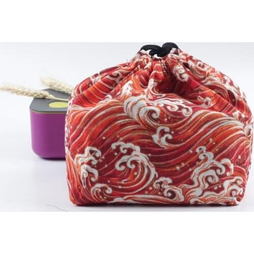 1pcs Small Cloth Bag Pouch Simple Grid Handmade Cotton Linen Storage Package Drawstring Tea Bags Purse Travel Picnic kitchen