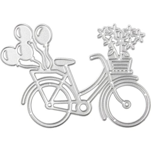 DIY Lovely Bike Bicycle Metal Cutting Dies Stencil For Scrapbooking Paper Card Album Photo Craft Art Embossing Painting Decor