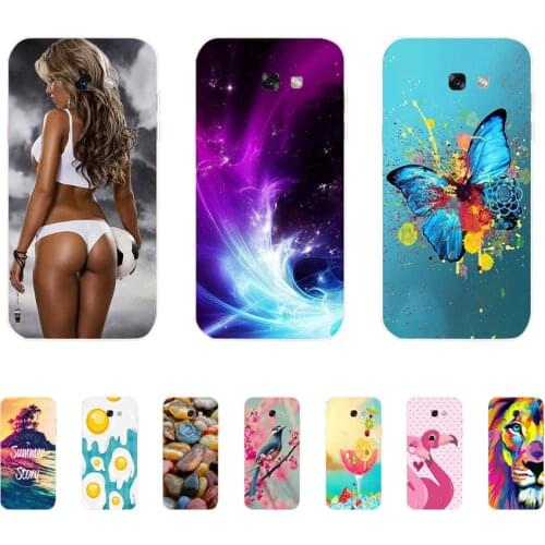 Soft Case For Silicone Back Cover For Cute Phone Cases Cover Bumper for Samsung Galaxy A7 A8 A9 2017 2018 A8 Plus 2018 A70 A80