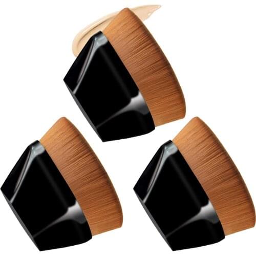 Foundation Brush BB Cream Makeup Brushes Loose Powder Flat Brush Kit Short Handle Magic Make up Tool Cosmetics for Beauty