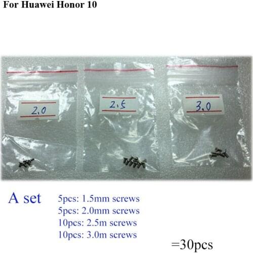 30PCS a set Silver Screw For Huawei Honor 10 mainboard motherboard Cover Screws Repair Parts For Huawei Honor10