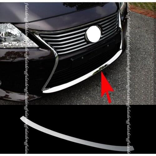 For Lexus ES ES350 ES300H 2012-2015 stainless Car Front Bumper Corner Cover Trim anti-rub Lip Molding Cover Car Accessories