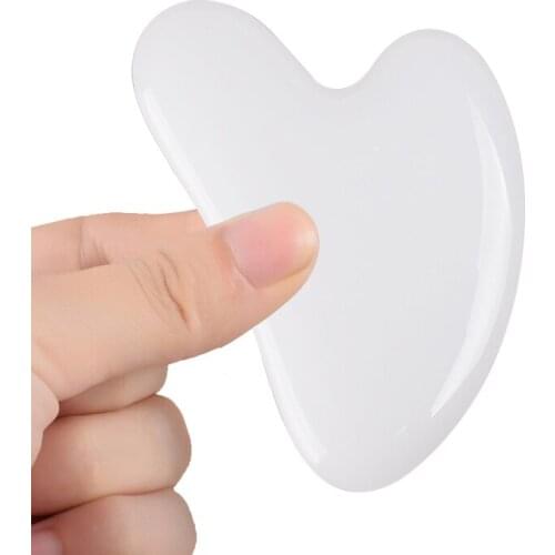 White Jade Gua Sha Massage Board Natural Stone Guasha Plate Jade Massager Scrapers Face Neck Back Body Skin Care Tools