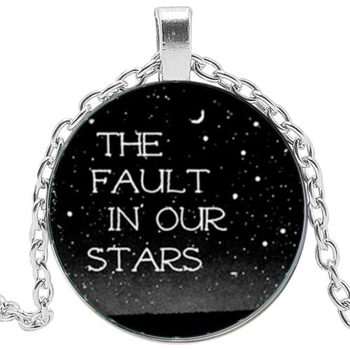 The Fault In Our Stars John Green Book Quote Charm Necklace Reader Gift