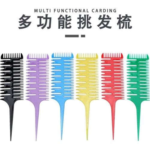Big Tooth Comb Barber Salon Hair Dyeing Tool Highlighting Comb Brush Salon Pro Fish Bone Design Comb Hair Dyeing Sectioning