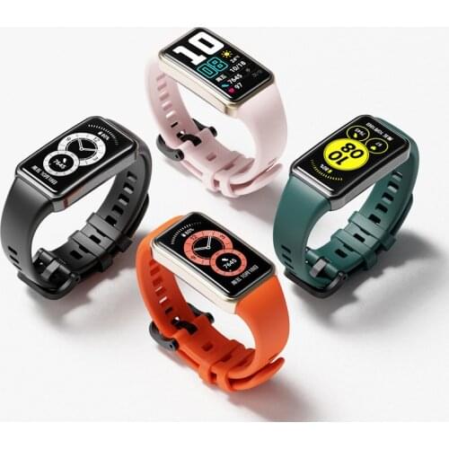 For Huawei Band 6 Strap Breathable Sport Replacement Strap Smart Watchband Bracelet for huawei band6 honor band 6 Watch Strap