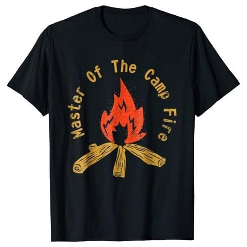 Master of Campfire - Gifts for Camping Lovers Shirt Men Cotton T-shirt