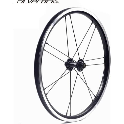 SILVEROCK Front Wheels 16 1 3/8" 349 Kinlin Rim for 3sixty Brompton Fnhon Folding Bike Front Wheels