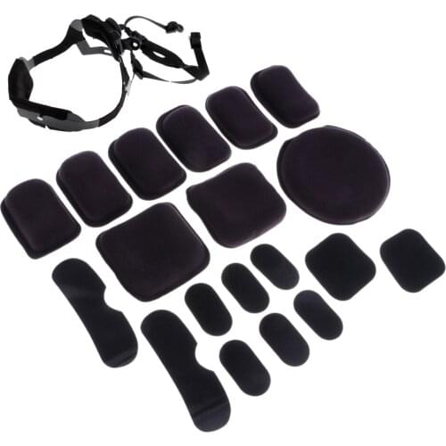MICH FAST Helmet Retention System + Shockproof Helmet Inner Cushion Pad Set